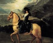 弗朗西斯科 德 戈雅 : Portrait of Maria Teresa de Vallabriga on Horseback